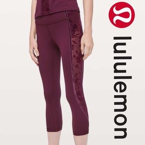 Lululemon Wunder Under (high-rise)Crop*Flocked 21"